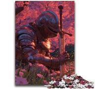 Warrior Under The Cherry Blossoms Jigsaw Puzzles for Adults 2000 Jigsaws,Toys Educational Games Stress Relieving Suitable for Desktop Decoration (70X100cm)