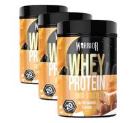 Warrior Whey Protein Powder 500g, 20 Servings - High Protein Shake Supplement for Muscle Growth, Recovery & Weight Loss - Low Sugar, Low Carb, Gluten Free Meal Replacement Shake - Salted Caramel