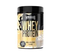 Warrior Whey Protein Powder 500g - Up to 36g* Protein per Shake - Low Sugar - Muscle Growth and Recovery Drink - Amazing Taste - 20 Servings - GMP Certified (Vanilla Milkshake)