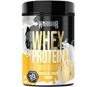 Warrior Whey Protein Powder 500g - Up to 36g* Protein per Shake - Low Sugar - Muscle Growth and Recovery Drink - Amazing Taste - 20 Servings - GMP Certified (Vanilla Ice Cream)