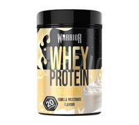 Warrior Whey Protein Powder 500g Up to 36g* Protein per Shake Low Sugar Muscle Growth & Recovery Drink Amazing Taste 20 Servings (Vanilla Milkshake)