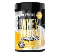 Warrior Whey Protein Powder + Creatine 500g - Sports Nutrition Shake for Muscle Growth, Performance, and Recovery - Enjoy Post Workout - Low Sugar - 20 Servings (Vanilla Ice Cream)