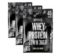 Warrior Whey Protein Powder | High Protein Shake up to 36g for Muscle Growth, Recovery & Lean Muscle | Low Carb, Low Fat, Low Sugar | Gym & Fitness Protein Supplement |Vanilla Icecream 1kg (Pack of 3)