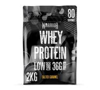 Warrior Whey Protein Powder - Up to 36g* of Protein Per Shake - Low Sugar, and Low Carbs - GMP Certified (Salted Caramel, 2kg)