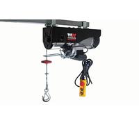 Warrior Winch Electric Hoist 240V 1000kg with Wired Hand Remote Control and Air Socket - 18m Steel Cable, Overhead Lifting, Electric Pulley System, Easy to Install with Fixing Clamps, Ideal for Garage