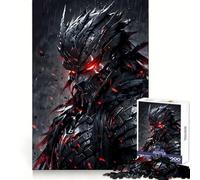 Warrior with Glowing Red Eyes Adults 1000 Pieces Puzzle Reasoning Practice Easy Enjoyment Premium Edges Lovely Gift (38x52cm)