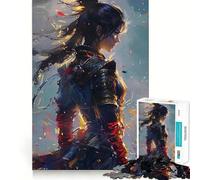 Warrior Woman in Battle 1000 Piece Jigsaws Creative Skill Toy Tight Lock No Loose Pieces Bonding Activity for Loved Ones (38x26cm)