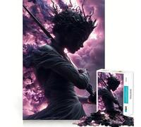 Warrior Woman with Sword And Crown 1000 Piece Jigsaw Puzzles Mind Challenge Toy High Precision Die Cut Amusing Challenge for Waiting Time (38x52cm)