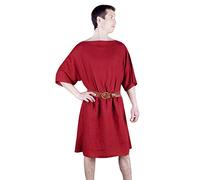 Warriorpoint The Renaissance Medieval Roman/Greek Men's Full sleeves cotton Red Tunic (Size-4XL)