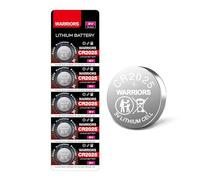 Warriors 5X 2025 CR2025 Coin Button Cell 3V 3 Volt Lithium Batteries 5X Child Resistance Safety Package Retail Pack