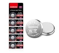 Warriors 5X CR1620 Batteries, 3V Lithium Coin Batteries