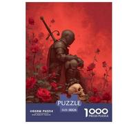 Warriors And Skull Puzzles 1000 Piece for Adults Challenge Toy Sacrifice on The Rose Impossible Puzzle Educational Game Home Decoration 38x26cm/1000pcs