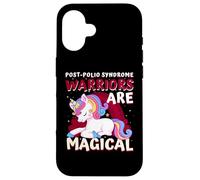Warriors Are Magical Post-Polio Syndrome Awareness Unicorn Case for iPhone 16