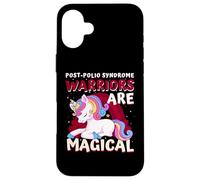 Warriors Are Magical Post-Polio Syndrome Awareness Unicorn Case for iPhone 16 Plus