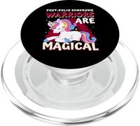 Warriors Are Magical Post-Polio Syndrome Awareness Unicorn PopSockets PopGrip for MagSafe