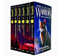 Warriors Cats Dawn of The Clans Prequel Book 1-6 Series 5 Books Collection Set By Erin Hunter(The Sun Trail, Thunder Rising, The First Battle, The Blazing Star, A Forest Divided & Path of Stars)