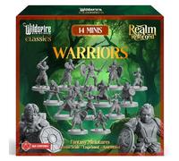 Warriors Class Set - Barbarians, Fighters, Monks - Characters, NPC for DND Miniatures Bulk I 28mm Dungeon Dragons D&D Miniatures I DND Minis D&D Figures I Pathfinder, Daggerheart, Realm Reforged
