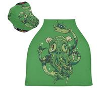 Warriors Cute Octopus Baby Car Seat Cover Canopy Stretchy Nursing Covers Breathable Windproof Winter Scarf for Infant Breastfeeding Boys Girls