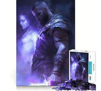 Warrior's Oath︰ Ethereal Bond Jigsaw 1000 Pieces for Teenagers Mental Boost Game Firm Fit Secure Assembly Family Fun Night Activity (38x52cm)