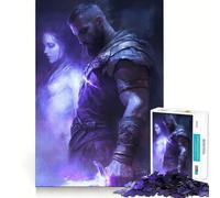 Warrior's Oath︰ Ethereal Bond Jigsaw Puzzles 1000 Mental Focus Game No Gap Tight Fitting Design Interactive Brain Challenge for Home (50x75cm)