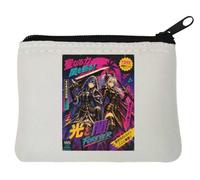 Warriors of Light and Darkness Neoprene Coin Purse Pouch 10x11cm White