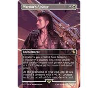 Warrior's Resolve (Borderless Scene Foil) | FINAL FANTASY Commander