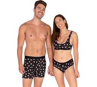 Warriors & Scholars W&S Matching Underwear for Couples - Couples Matching Undies, Hearts, XL