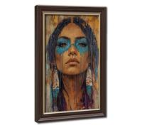 Warriors Spirit Poster Canvas Poster Bedroom Decor Landscape Office Room Decor Gift 8" L X 12" W