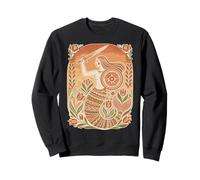 Warsaw Mermaid Folk Art Polska Myth Warrior Sweatshirt