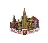 Warsaw Poland 3D Fridge Magnet,Home & kitchen Decoration Magnetic Sticker Warsaw Poland Refrigerator Magnet Tourist Souvenir Gift Collection