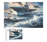 Warship Battleship Military Jet Airplane Wooden Puzzle Letter on Back Adults Difficult Jigsaw Puzzles for Home Decor Birthday Gift