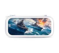 Warship Battleships Portable Carrying Case for Switch Protective Travel Hard Shells Game Card Storage Pouch Bag