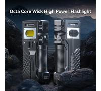 Warsun 12000Lm Powerful LED Flashlight Rechargeable 10000 mAh Torch Light Tactical Lantern Long Shot Hand Lamp For Camping