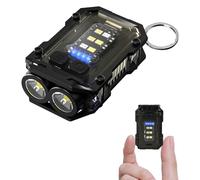 WARSUN 300 Lumens Mini Rechargeable EDC Flashlight - Compact Magnetic LED Torch with Pocket Clip, Lightweight & Water-Resistant, Ideal for Camping, Hiking, Emergencies