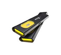 WARSUN Compact Multi-Mode Pocket LED Flashlight 675LM, USB-C Rechargeable, IPX4, Dual Material, Red/Blue Strobe (2, Black)
