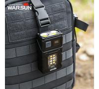 WARSUN DC08 Rechargeable LED Work Light, 800Lm, 90° Rotatable, Magnetic Base, IPX5 Waterproof, Portable Multi-function Lamp