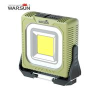 WARSUN G600 1000lm Rechargeable COB LED Work Light, Portable Camping Lantern with Emergency Red Warning Light G600
