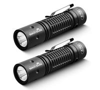 WARSUN LED Rechargeable Tactical Flashlight, Compact 700LM LED Handheld Torch with Type-C Charging, Durable Aluminium Alloy, 3 Modes Functionality, Water-Resistant Drop-Resistant(2 Pack)