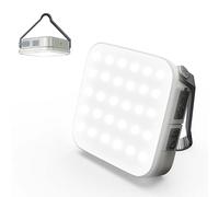 WARSUN Rechargeable Camping Lantern 1000 Lumens, 6000mAh Portable LED Light with Solar Charging, 4 Color Temperatures, 3 Brightness Levels, Hanging Flashlight for Outdoor Use