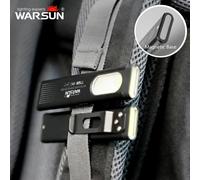 Warsun T7 LED Keychain Flashlight USB-C Rechargeable 600Lm Portable Mini Torch Light with Magnet Pocket Lantern Flood Work Light