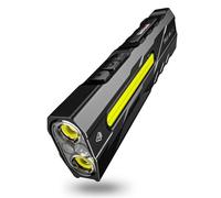 WARSUN T9 PRO Rechargeable EDC Torch - 1500 Lumens LED Pocket Flashlight, Magnetic Work Light with Clip for Dog Walking, Camping, Hiking, Car Repair, Night Walking and Everyday Carry