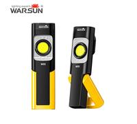 WARSUN W05S LED Work Light Rechargeable Portable Magnetic Base Flashlight Clip Hook 180° Rotating Stand for Home Garden Camping
