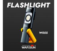 WARSUN W05S LED Work Light Rechargeable Work Light with Magnetic Base Portable Flashlight with Clip Hook and 180° Rotation Stand