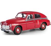 Warszawa M-20 Polish Fire Brigade Legendary Car Model Diecast Red 1:43 Daffi