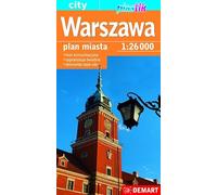 Warszawa plan miasta 1:26 000 mapa samochodowa plastik
