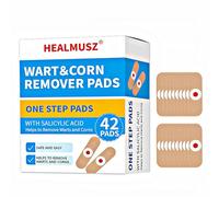 Wart Remover, 42pcs Verruca Treatment Corn Plasters for Kids Adults, Plantar Wart Treatment Patch for Hands Feet Face Fingers, Effective Deep Verruca Removal Pads Patches, Pain Relief Wart Plaster