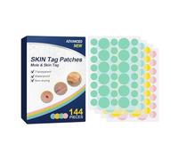 Wart Remover Patch, Skin Tag Remover for Face and Body, Natural Ingredients Mole Remover and Callus Treatment, Painless & Fast Acting Skin Blemish Patches, Waterproof & Invisible, 144 Patches