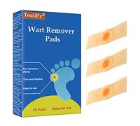 Wart Remover, Wart Remover Pads, Wart Treatment, Wart Remover for Hands, Feet, Feet Callus Remove, Verruca and Wart, Relief Pain Removal Warts Plaster, Soften Skin Cutting Sticker Toe Protector, 20 PC
