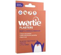 Wartie Plasters - Verruca & Wart Remover - Protect, Treat and Prevent - Easy Wart and Verruca Treatment for Hands and Feet - Prevent Spreading Warts - Safe for Adults and Children Aged 4+ - Pack of 15