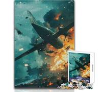 Wartime Aerial Attack Jigsaw for Adults1000 Pieces Interactive Learning Fun Activity Heartwarming Memorable Present Size 38x26cm